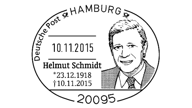 Sonderstempel für Helmut Schmidt