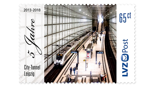 City-Tunnel Leipzig bekommt Briefmarke