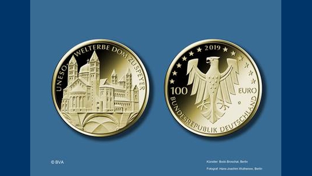 100-Euro-Goldmünze „UNESCO-Welterbe-Dom zu Speyer“