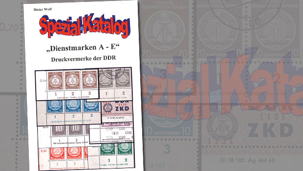 Die Druckvermerke der DDR-Dienstmarken